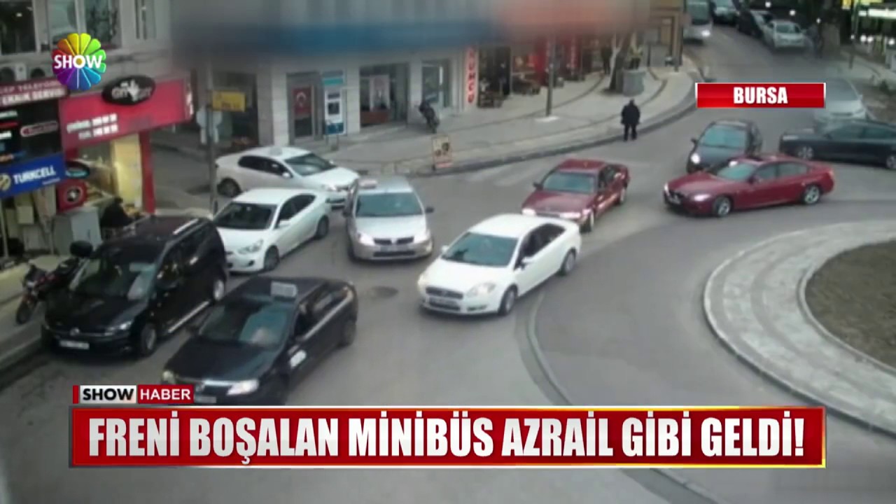 Freni boşalan minibüs Azrail gibi geldi!