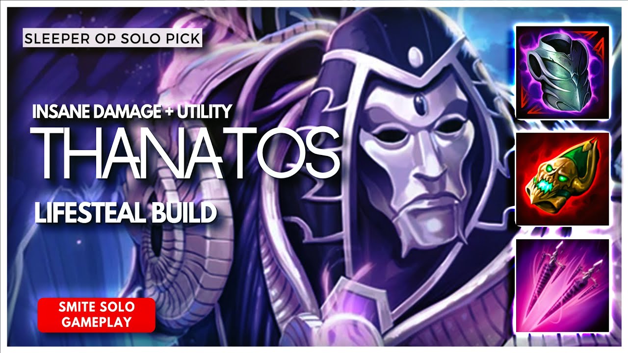 TAINTED STEEL + SPIKES MAKES HIM AN INSANE SOLO PICK - Thanatos Solo SMITE Conquest Gameplay