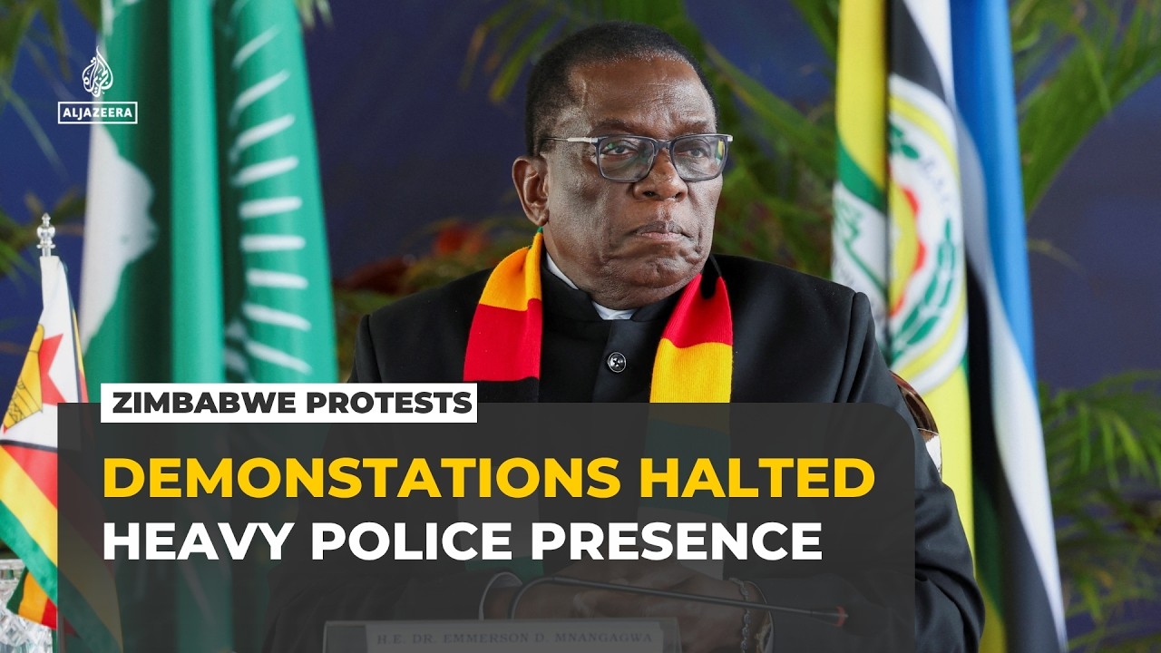 Zimbabwe anti-government protests: Heavy police presence deters demonstrations in Harare