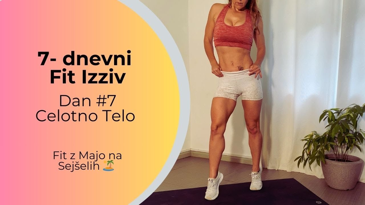 FIT IZZIV #7 | 15 min VADBA za CELOTNO TELO | 15 min LOW IMPACT HIIT |