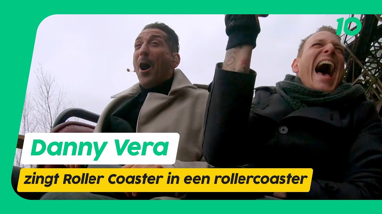 Danny Vera zingt Roller Coaster ín een roller coaster in de Efteling