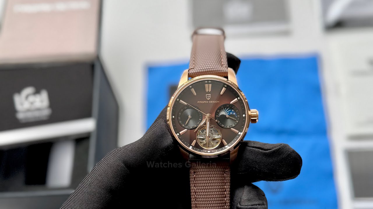 Pagani Design PD-YS021 Brown Rose Gold | Pagani Design New | Pagani Design Latest Model | PDys021