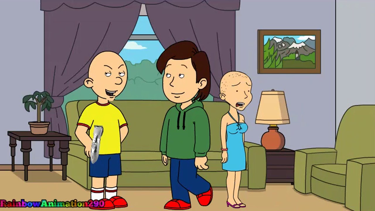 Cailiou Shaves Rosie's hair and Gets Ungrounded.