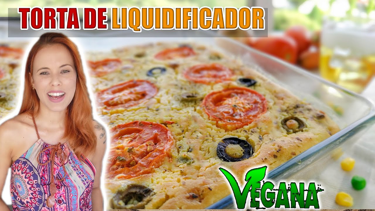 TORTA DE LIQUIDIFICADOR VEGANA DELICIOSA