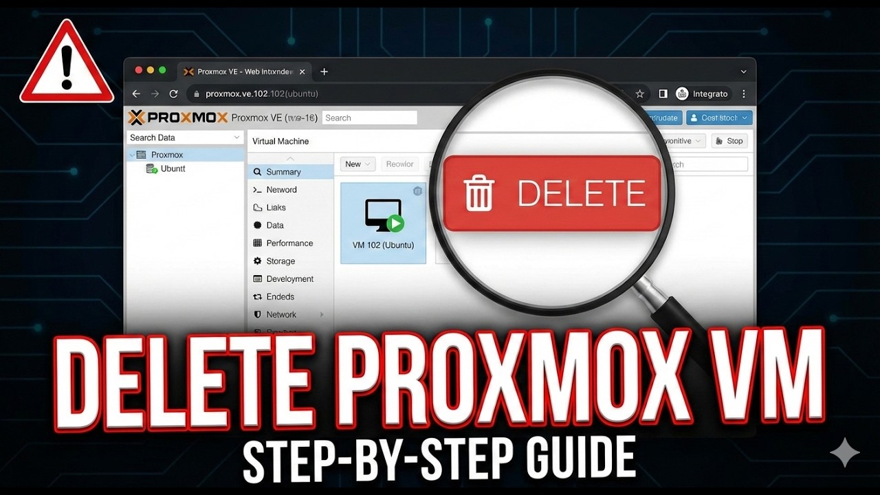 Deleting Proxmox VM