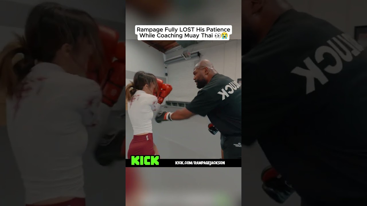 Rampage Fully LOST His Patience While Coaching Muay Thai 👀😭#rampagejackson #rampage #ufc #shorts