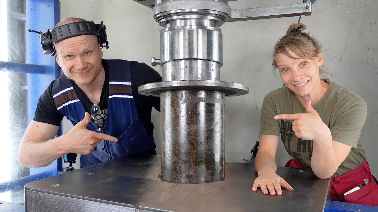 Can Giant Steel Pipe STOP 300 Ton Hydraulic Press?