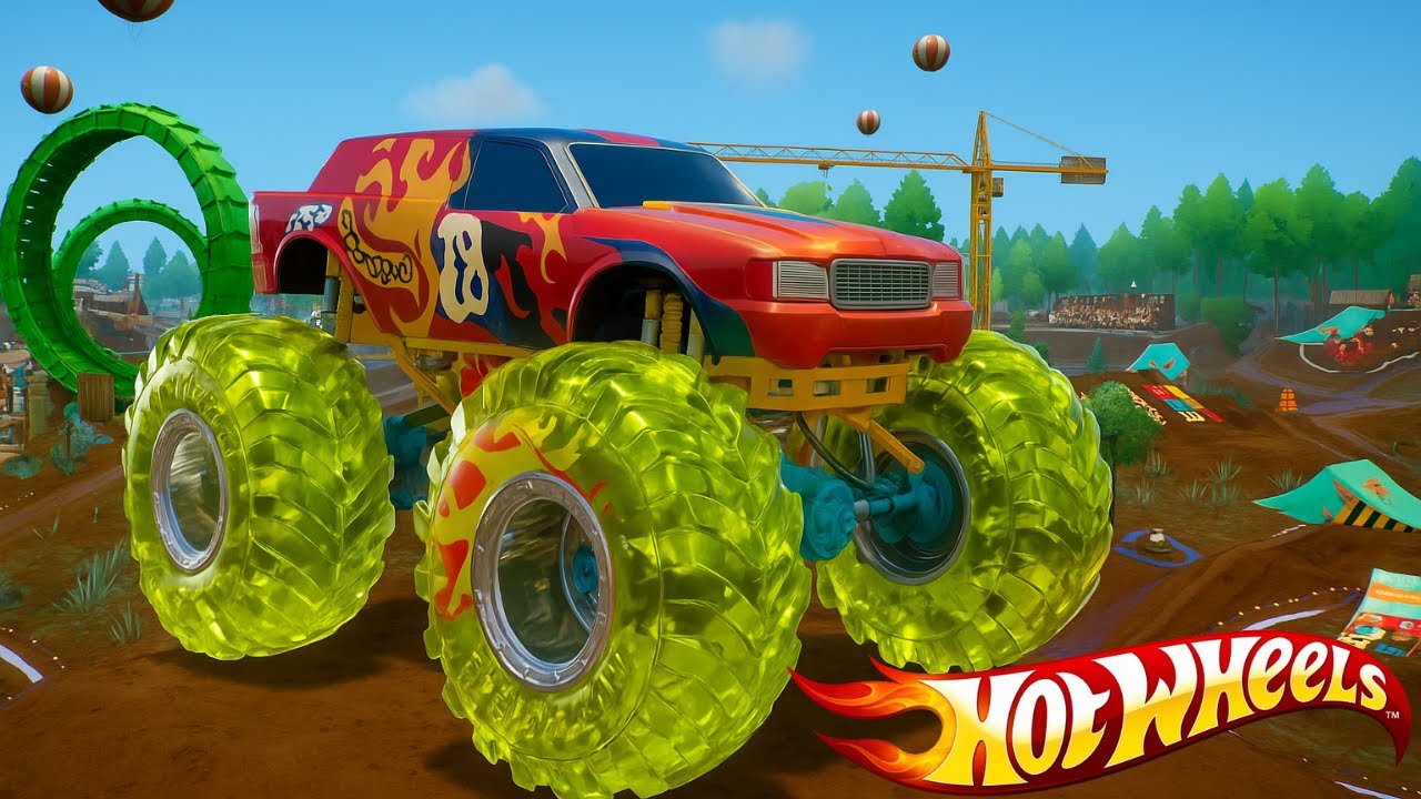 Hot Wheels Monster Truck Stunt Mayhem: Demo Derby Destroyed Cars and Everything on its way