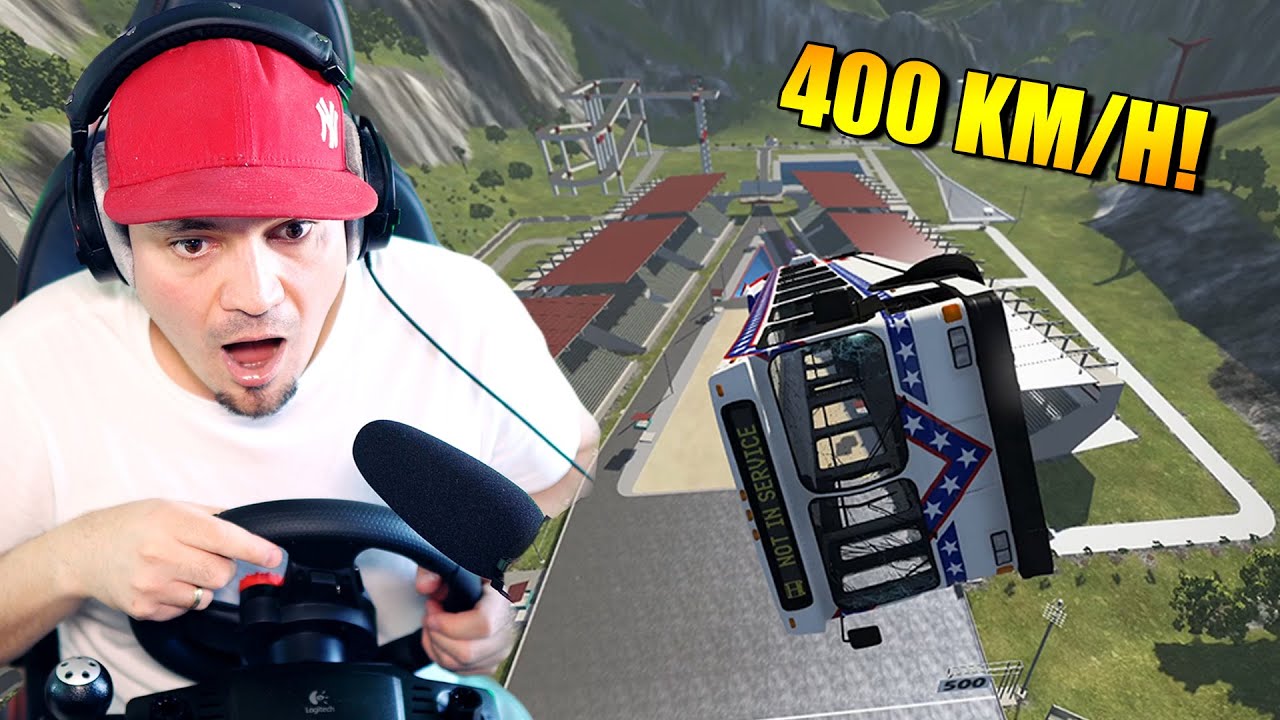 AUTOBUSY SKACZĄ 400 KM/H NA SKOCZNI! 🚌 Beam.NG Mody