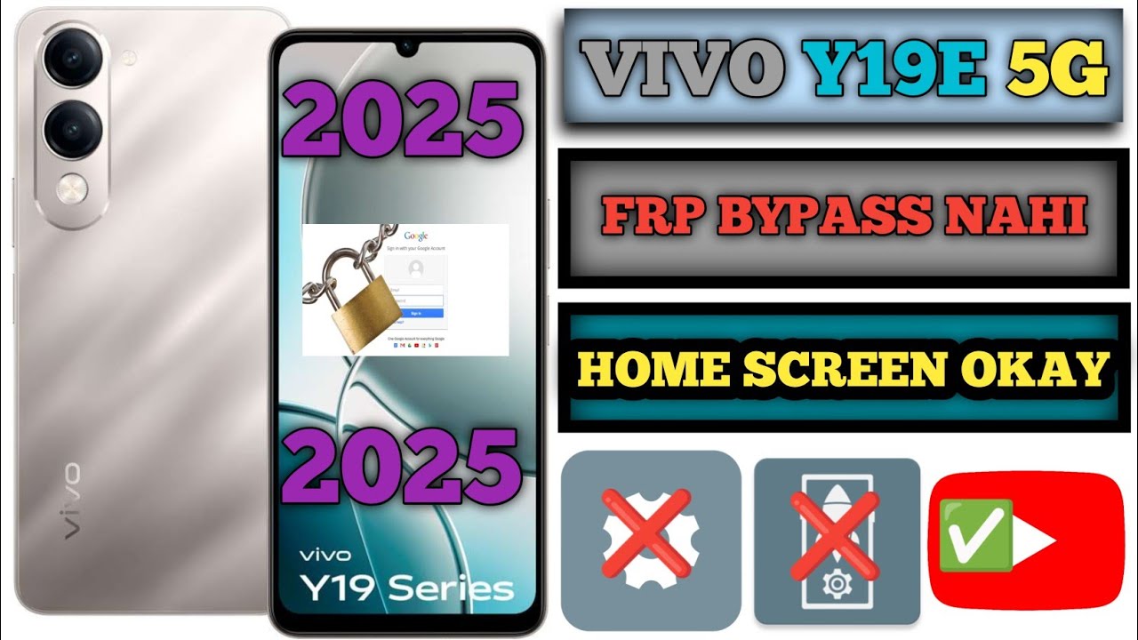 VIVO Y19E 5G FRP Bypass Nahi || Vivo y19e 5G Home Screen Okay | #frp #vivekvlog024 