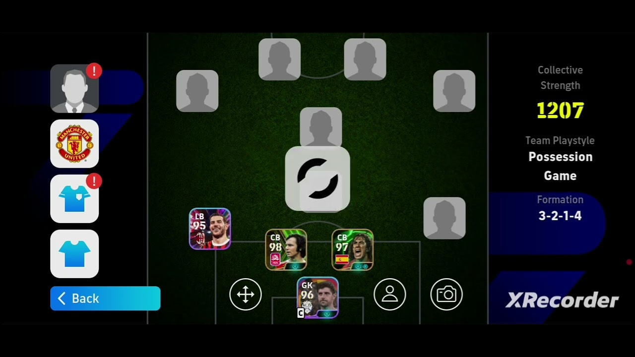 My  efootball team !   Along with some new signings  
