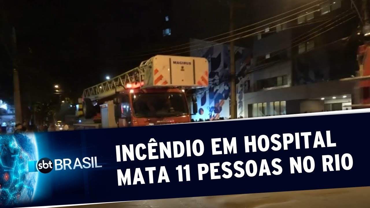 Incêndio no Hospital Badim mata onze pessoas no Rio de Janeiro | SBT Brasil (13/09/19)