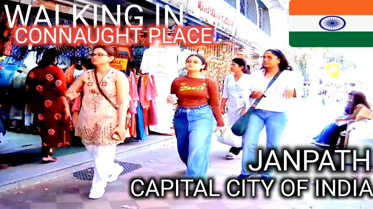 NEW DELHI || INDIA 🇮🇳 || Walking In Janpath Market || Connaught Place || The Heart Of Delhi 