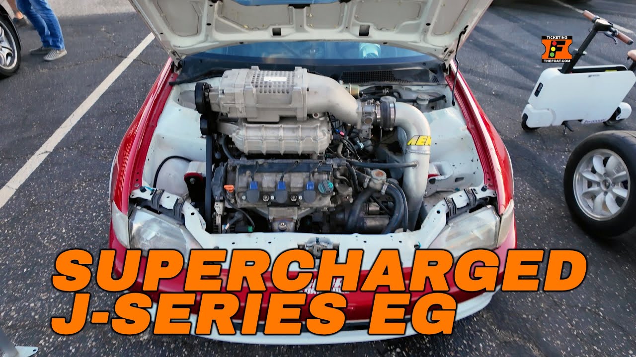 BIG Engine Supercharged Civic | Hasport J Series Swap EG | Trouble In Tucson