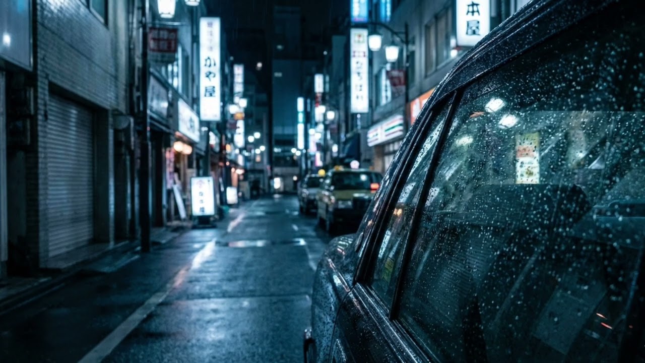 Rainy Tokyo Night Drive 🌧️ | Calm Lo-Fi for Sleep & Relax