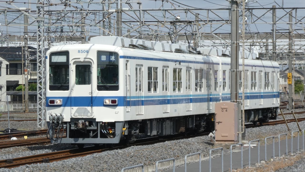 【東武 8000系 事業用車 8506F 秩父鉄道 わくわく鉄道フェスタ2019に参加！】東武 8506F 南栗橋、羽生駅入線～秩父鉄道転線～秩父鉄道羽生駅発車、広瀬川原車両基地追っかけ撮影