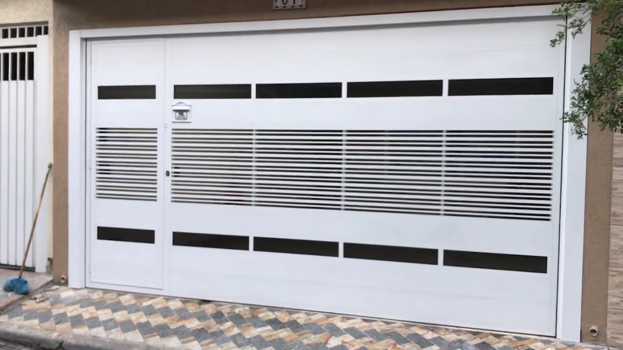 Port&atilde;o-Automatico-Aluminio-Branco