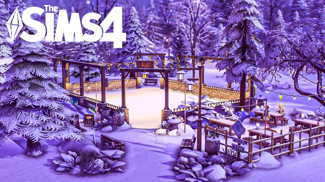 Outdoor Skating Park - Sims 4 Speed Build