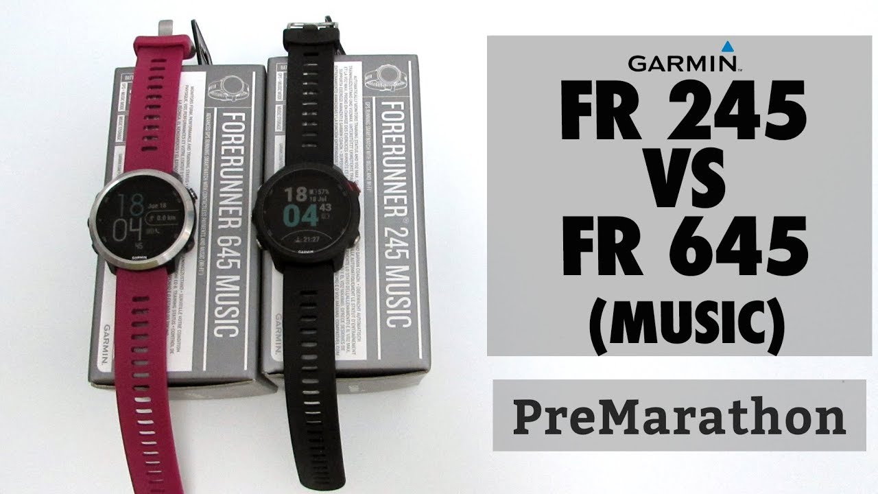 Garmin forerunner 245 vs forerunner 645 (music): comparativa detallada.