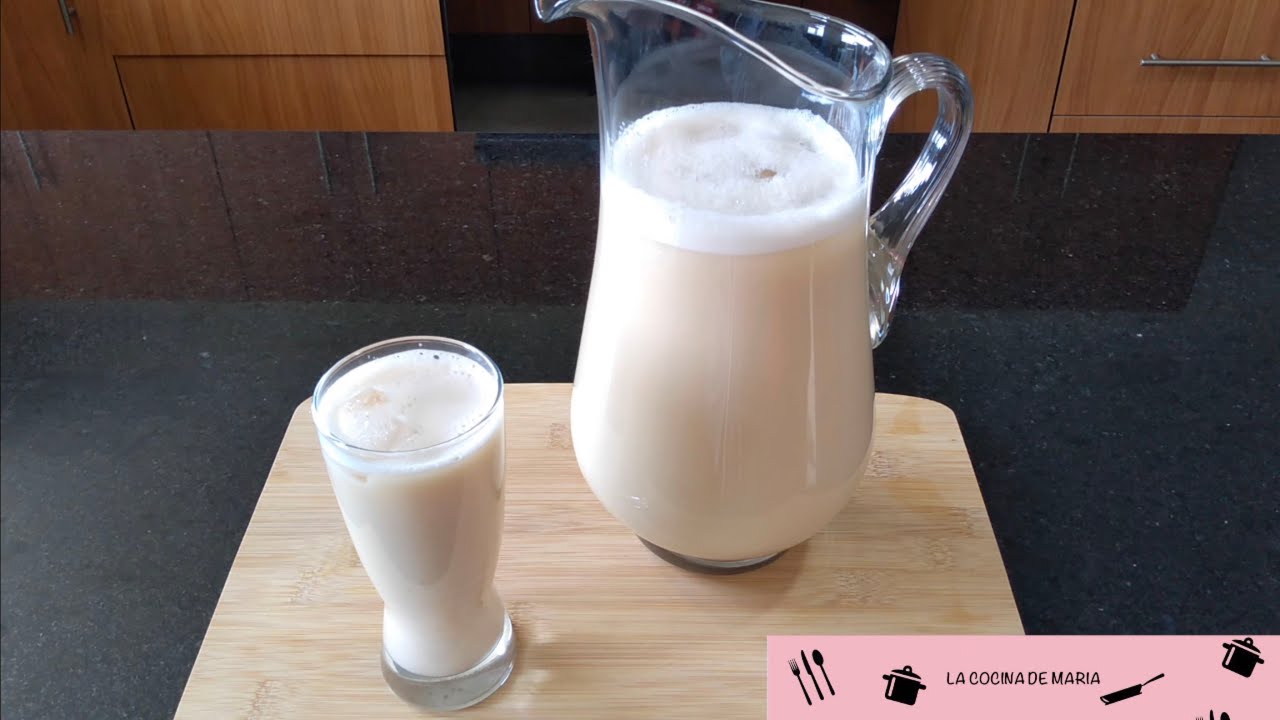 AGUA DE HORCHATA (FACIL CON HARINA DE ARROZ 😋 )