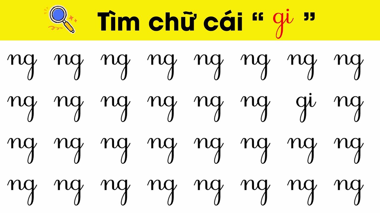 Trò chơi tìm 11 chữ ghép tiếng Việt| Giúp bé nhanh thuộc chữ cái| Nguyễn Thị Lan Anh