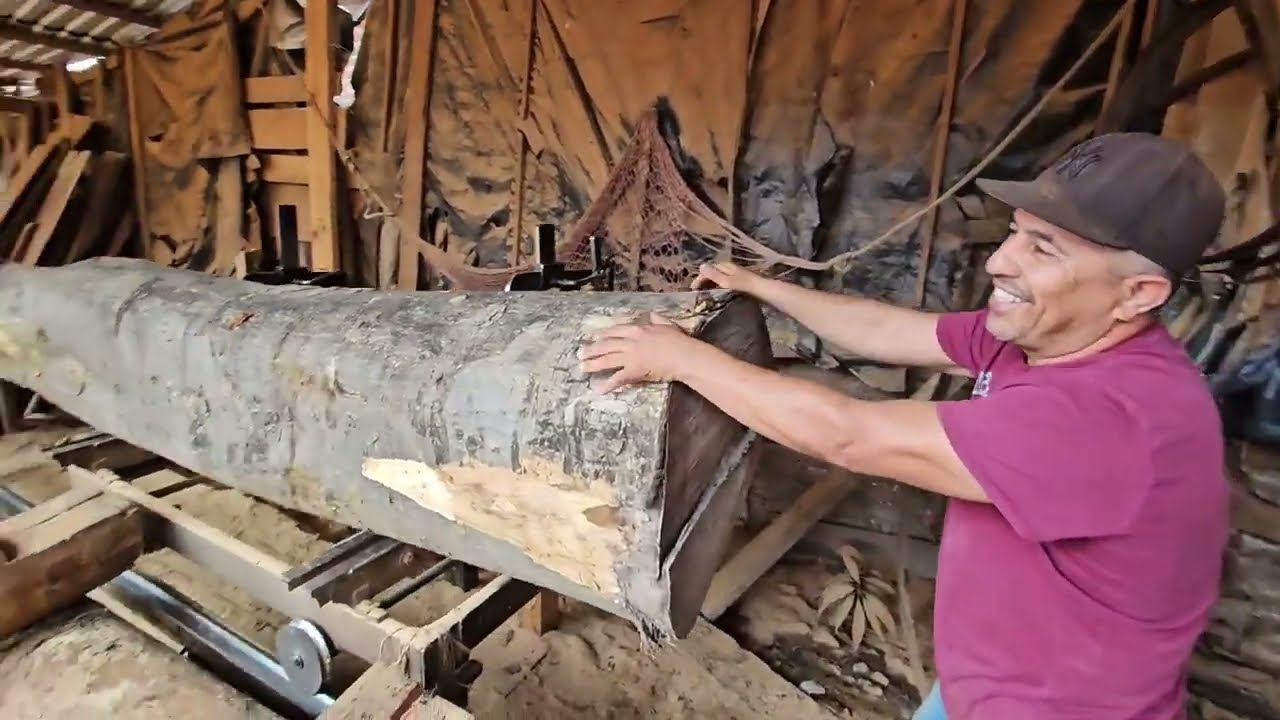 Como ASERRAR un TROZO de MADERA👌🙂💪!
