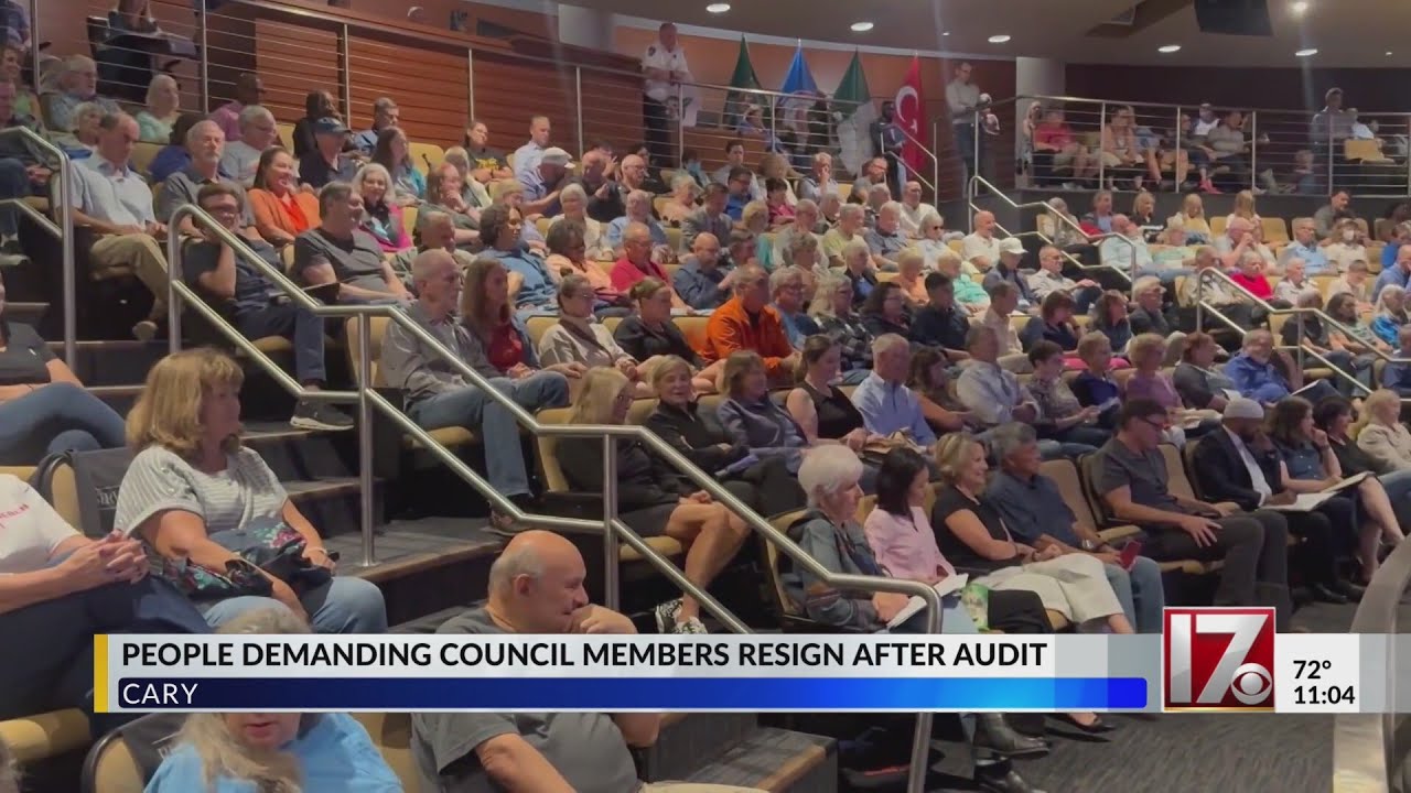 Cary Town Hall packed with upset citizens after former town manager spending audit