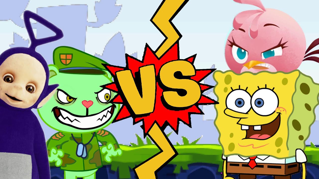 M.U.G.E.N. Battles | Flippy/Tinky Winky vs SpongeBob/Stella