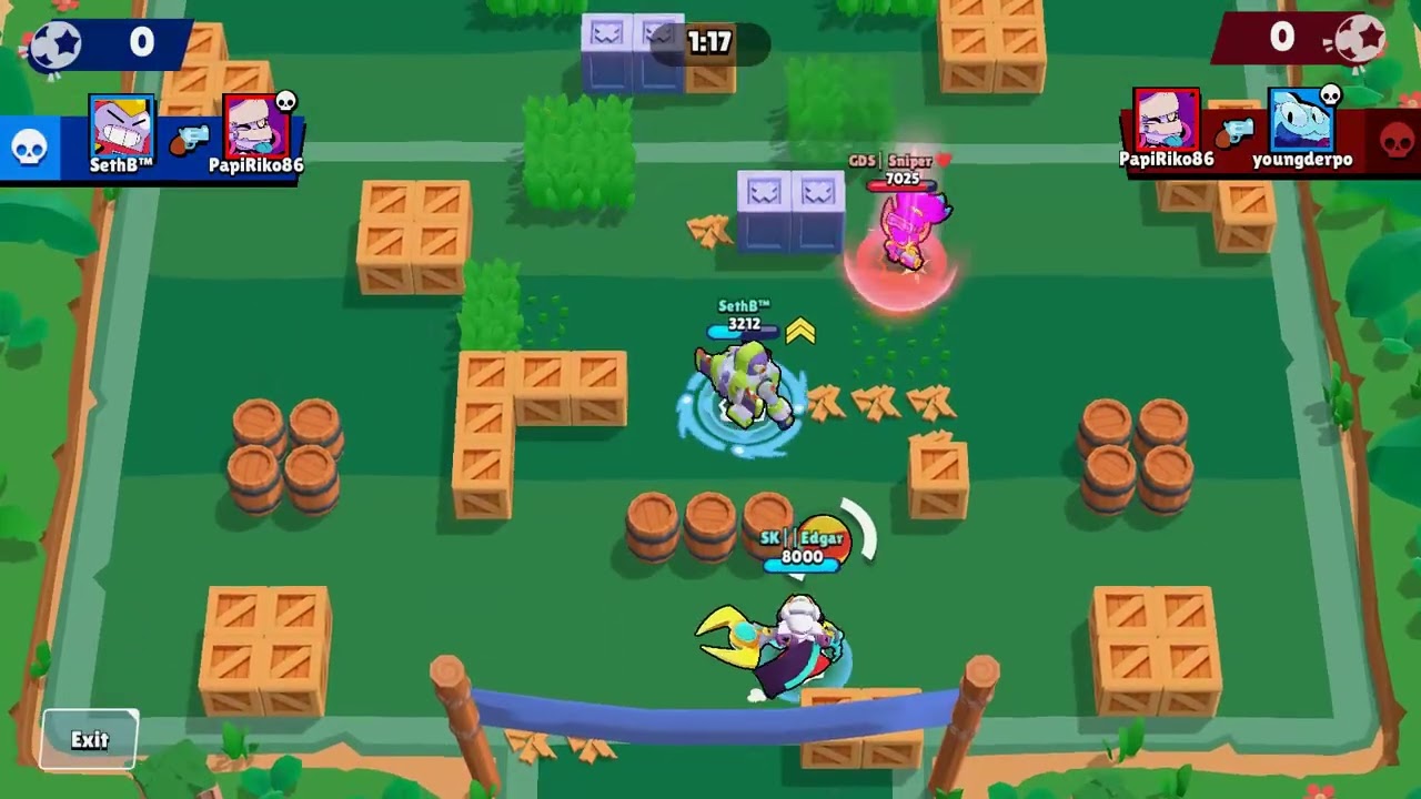 Its not over till its over!: Brawl Stars Ranked Match Replay #brawlstars #trickshot #closecall