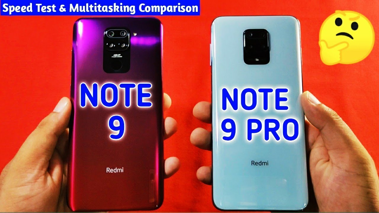 Redmi Note 9 vs Redmi Note 9 Pro Speed Test, Multitasking Comparison |