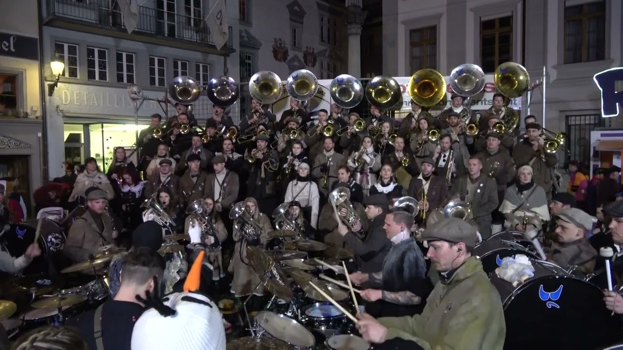 Musegg-Geischter Lozärn @ Uftritt Franziskanerplatz 20.02.2023