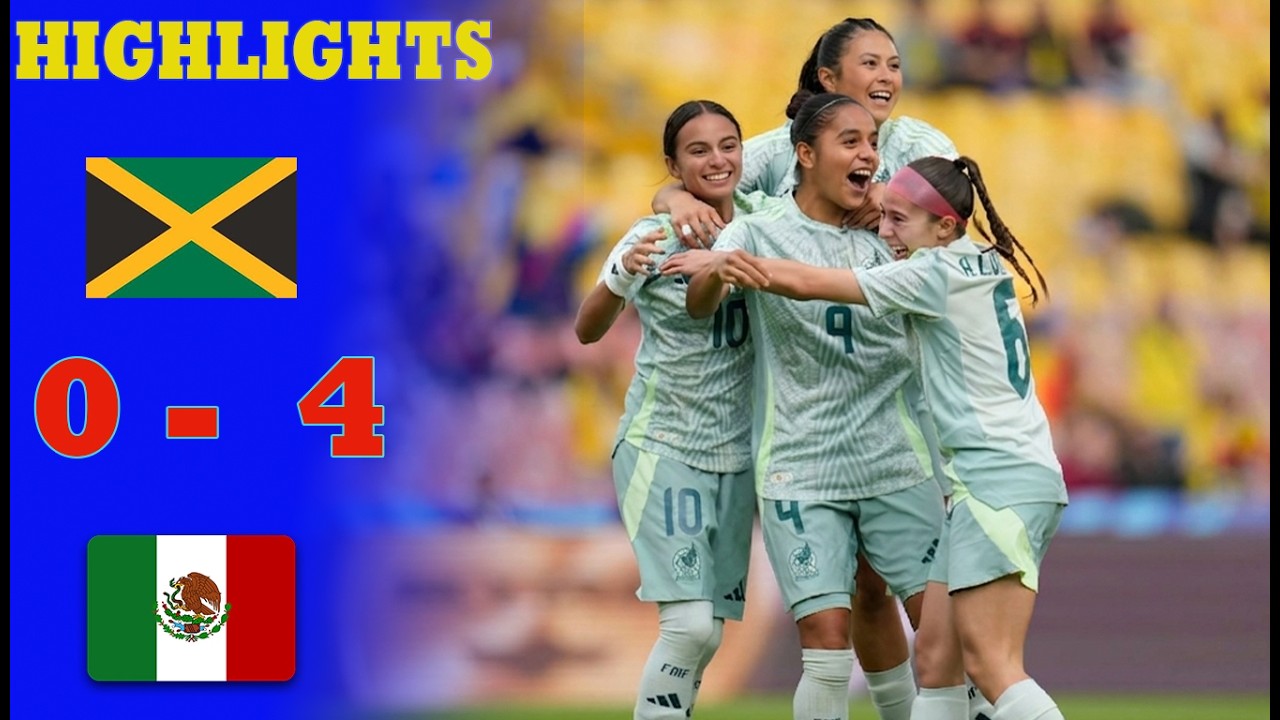 Explosión de México en el Partido ⚽🔥 | México Femenil vs Jamaica Femenil | Resumen y Todos los Goles