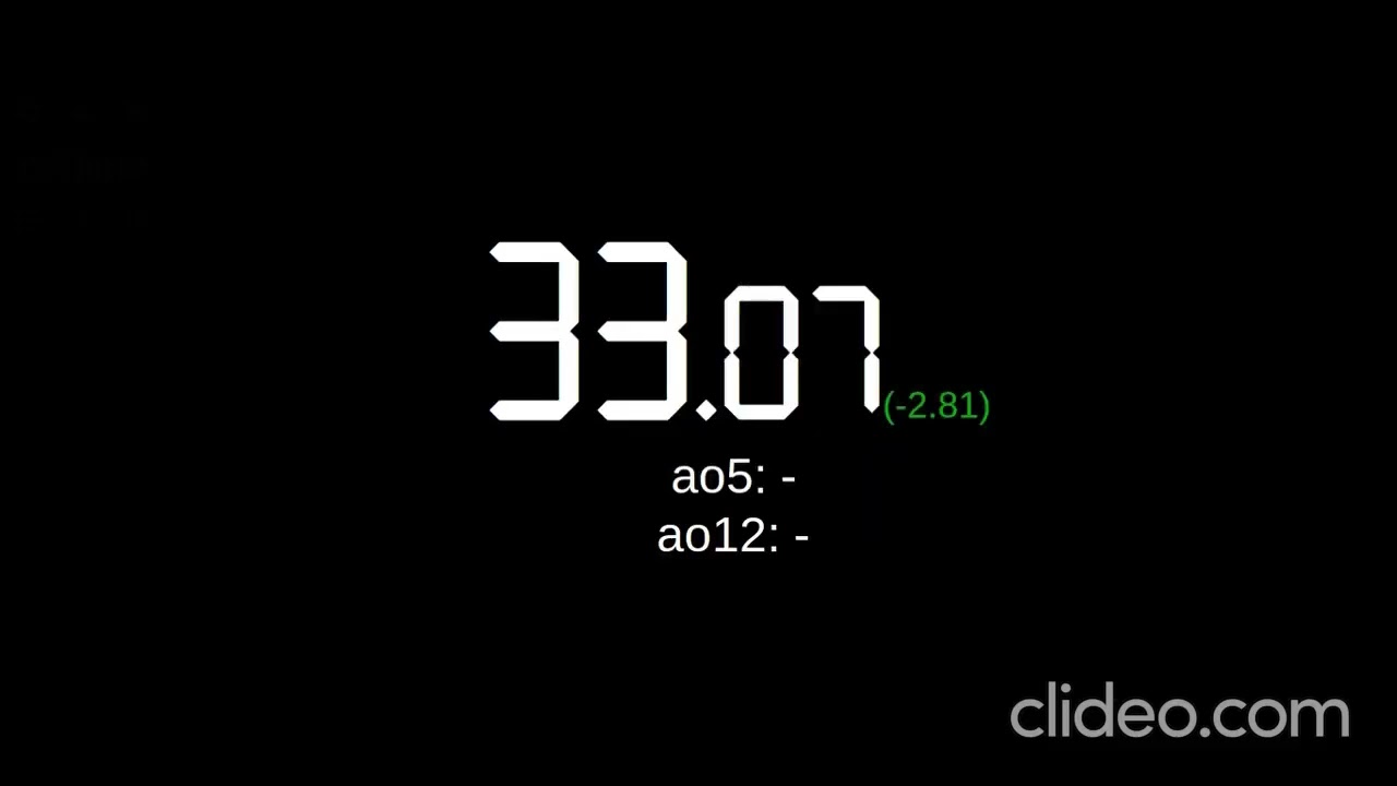 4 Minutes Of 3x3 CS Timer Solves.