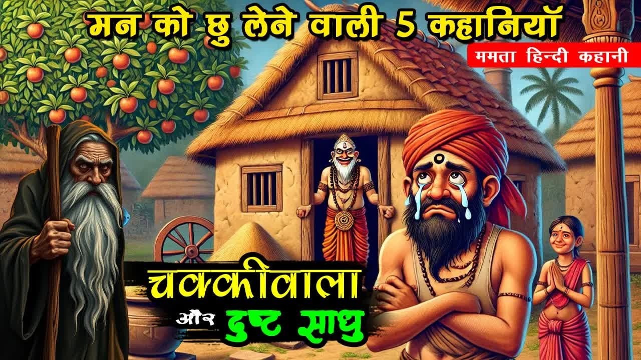चक्किवाला और दुष्ट साधू, CHAKKIWALI AUR DUST SADHU, MAN CHU LENE WALI KAHANIYAN, NEW MORAL STOR