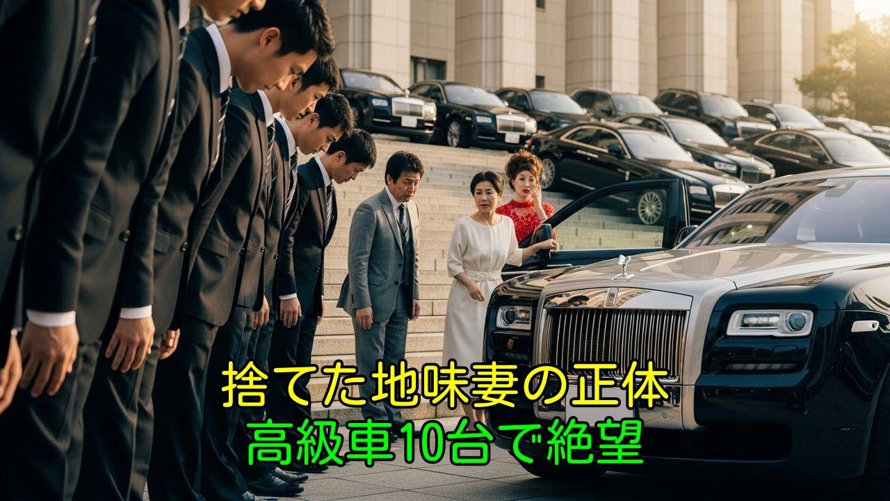 離婚直後に超高級車10台が到着！捨てた地味妻の