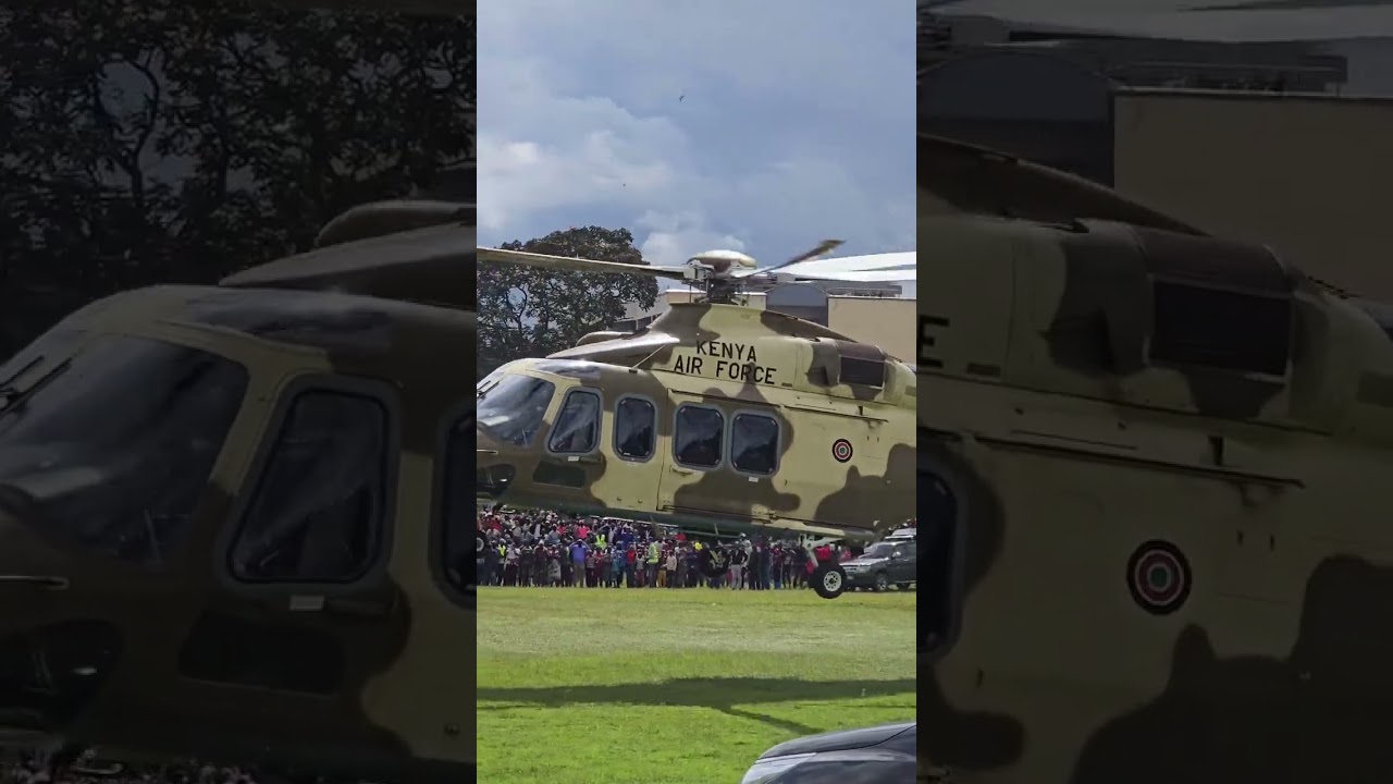 Ruto landing in siaya for the burial ceremony of George oduor raila odinga chief security #raila