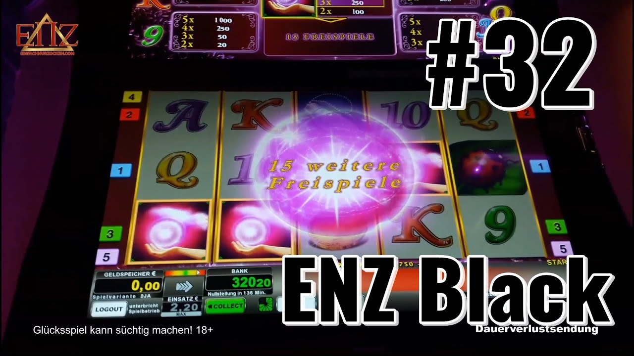 ENZ Black ⚫32 - Lucky Lady 🔮mit langer Serie | Merkur, Novoline & Bally Wulff