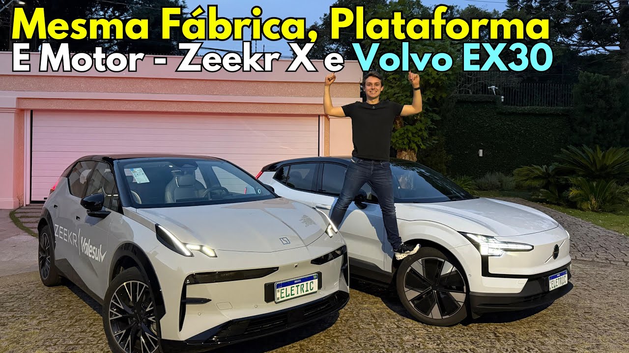 Zeekr X CONTRA Volvo EX30: mesma Fábrica, Plataforma e Motor - e aí?