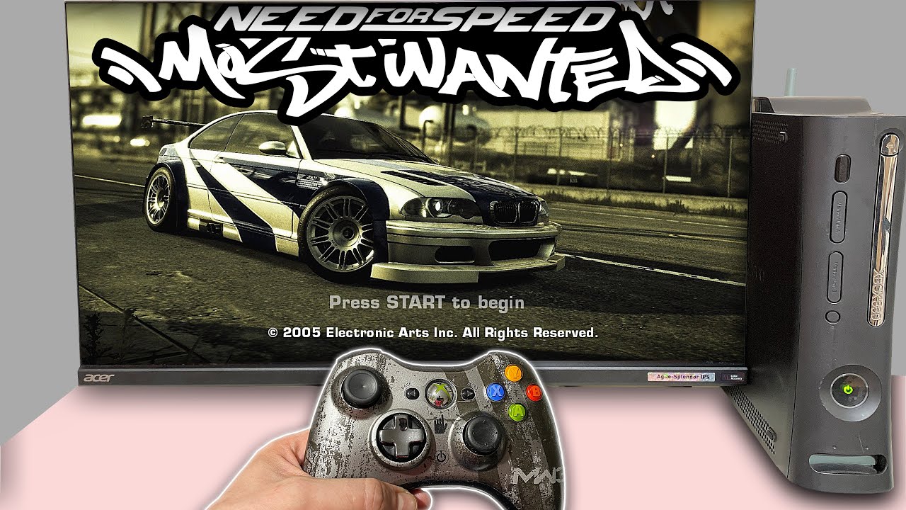 NFS MOST WANTED on XBOX 360 - Best Port -  POV Gameplay Test