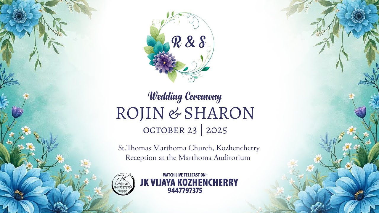 WEDDING CEREMONY |  ROJIN & SHARON  | JK VIJAYA KOZHENCHERRY