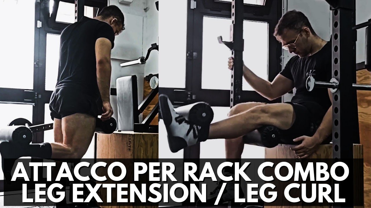 COMBO LEG EXTENSION - LEG CURL ACCESSORIO PER RACK | attrezzatura per palestre e home gym