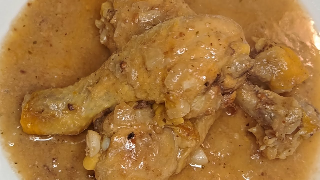 Pollo en salsa de almendras 🍗 #recetas 