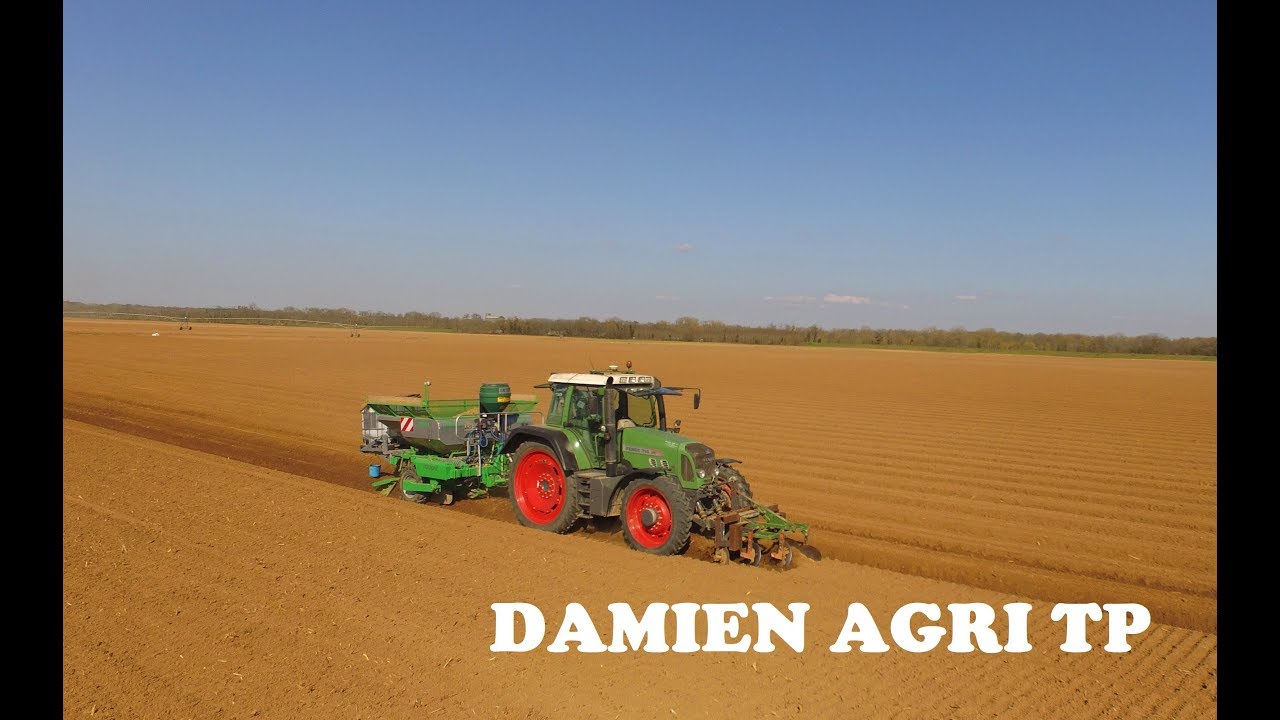 Plantation pomme de terre / Fendt 716 & planteuse agronomic & Fendt 930 & fraise grimme