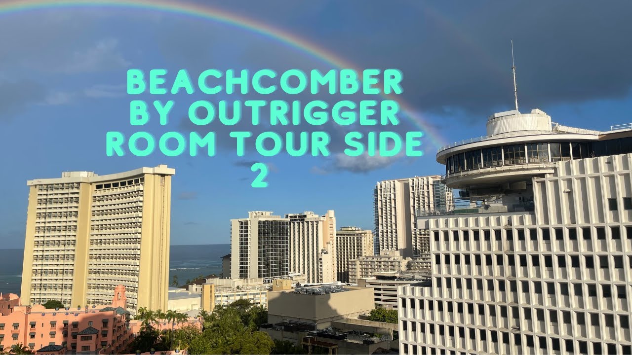 Beachcomber by Outrigger Room 2 Walkthrough on the opposite side and balcony views Waikiki Honolulu