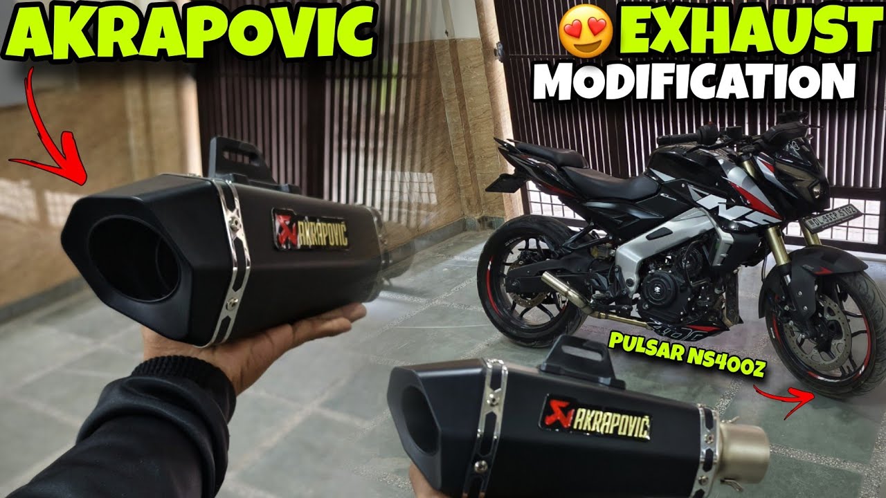 NS400Z EXHAUST MODIFICATION | AKRAPOVIC LOUDEST EXHAUST | @DSGVLOGS007