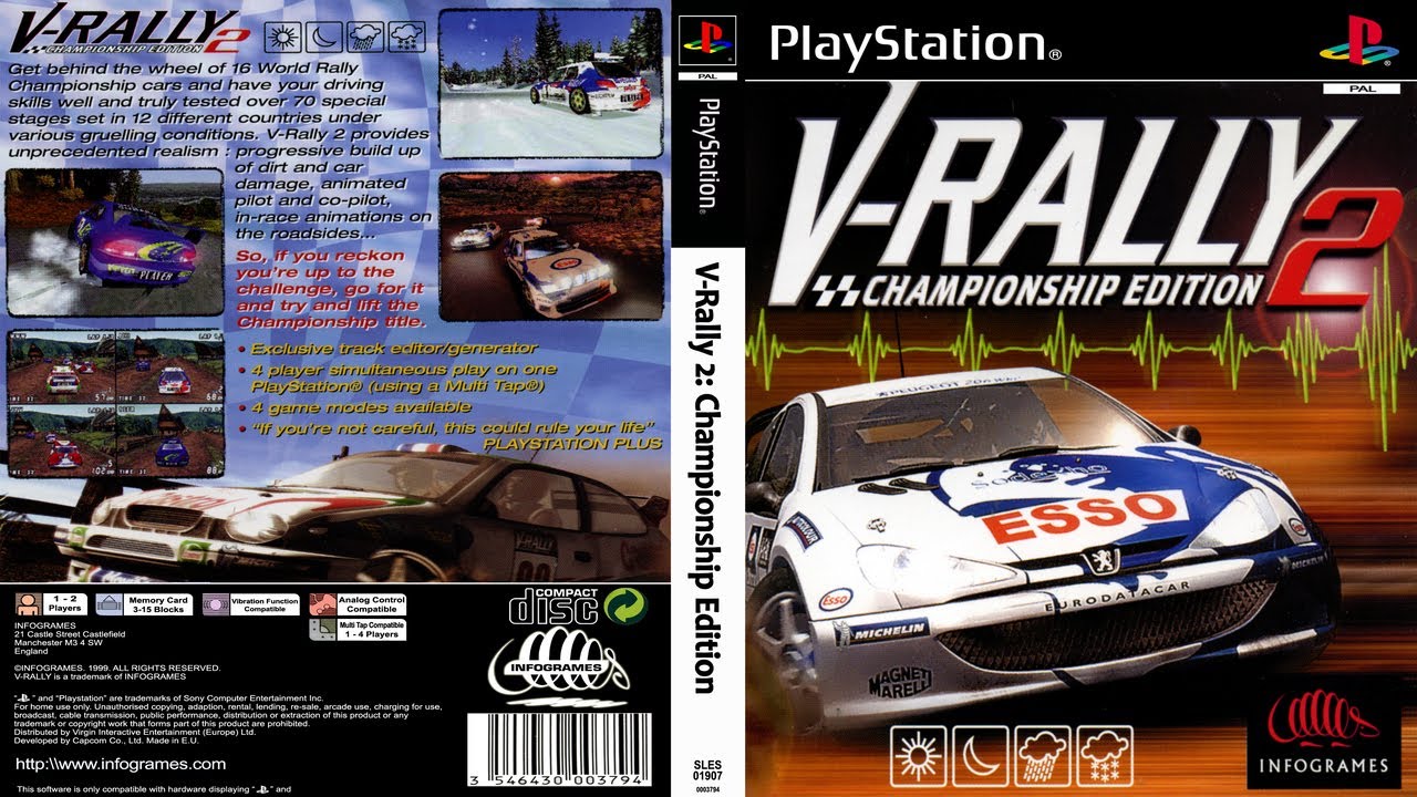 Need for Speed: V-Rally 2 (1999) - Full Gameplay | PS1 | UHD | 4K |