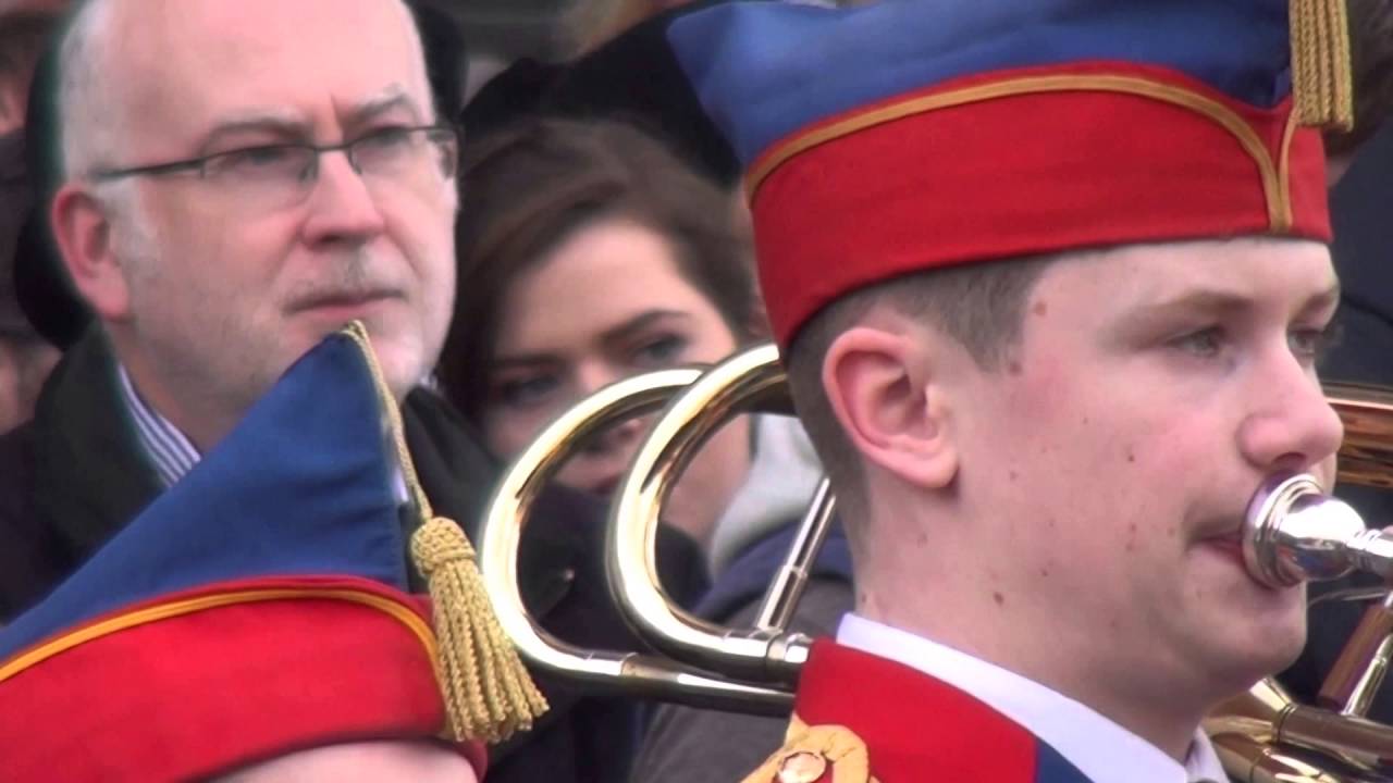 Artane  Band Playing outside G.P.O. Easter Monday 2016
