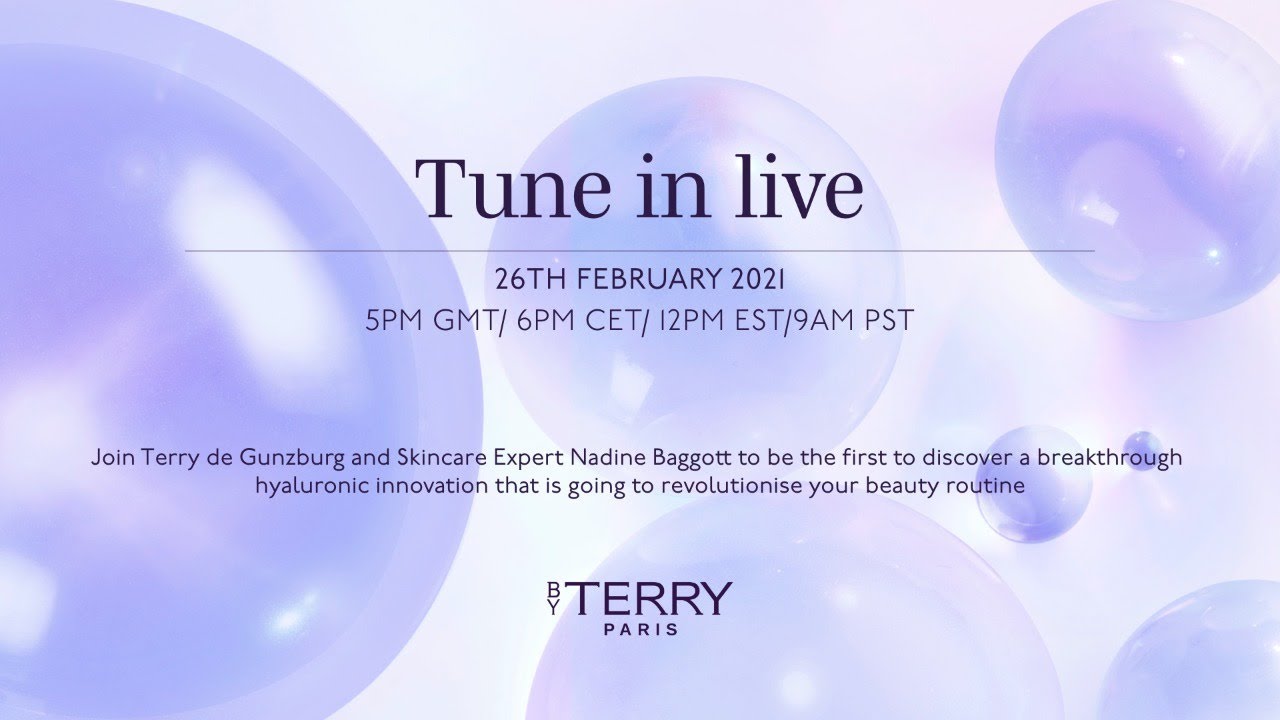 BY TERRY Launch Hyaluronic Global Face Cream with Terry de Gunzburg & Skincare Expert Nadine Baggott