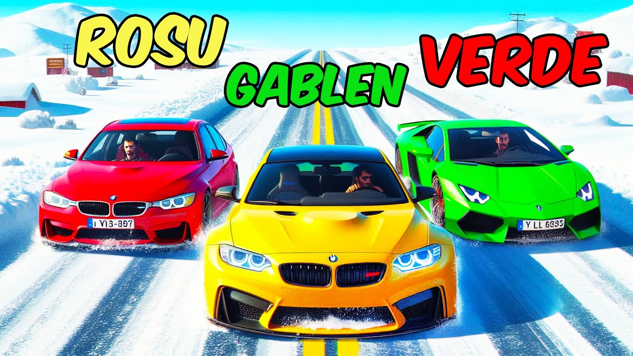 Alegem MASINILE dupa CULOARE pe *DRUMUL DE GHEATA in GTA!