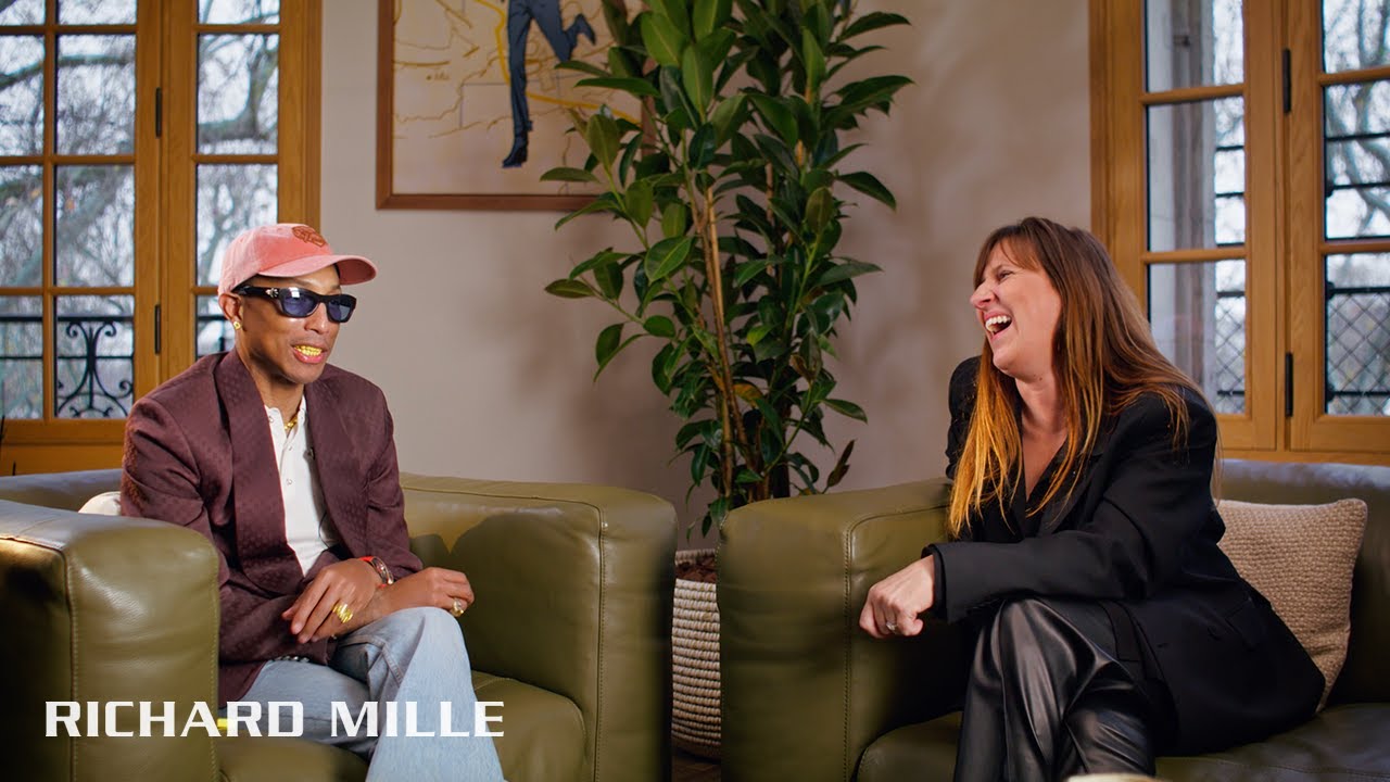 NOT an interview. With Amanda Mille and Pharrell — RICHARD MILLE